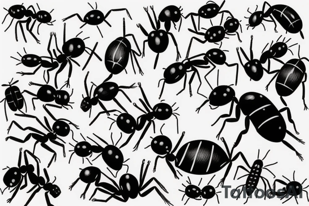 ant warior tattoo idea
