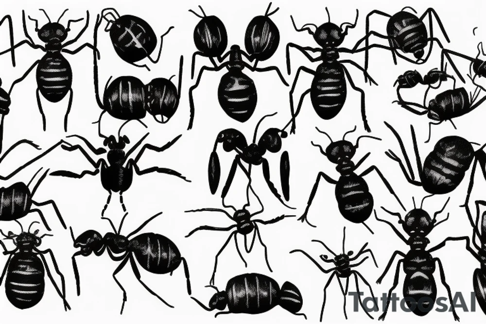 ant warior tattoo idea