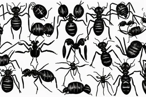 ant warior tattoo idea
