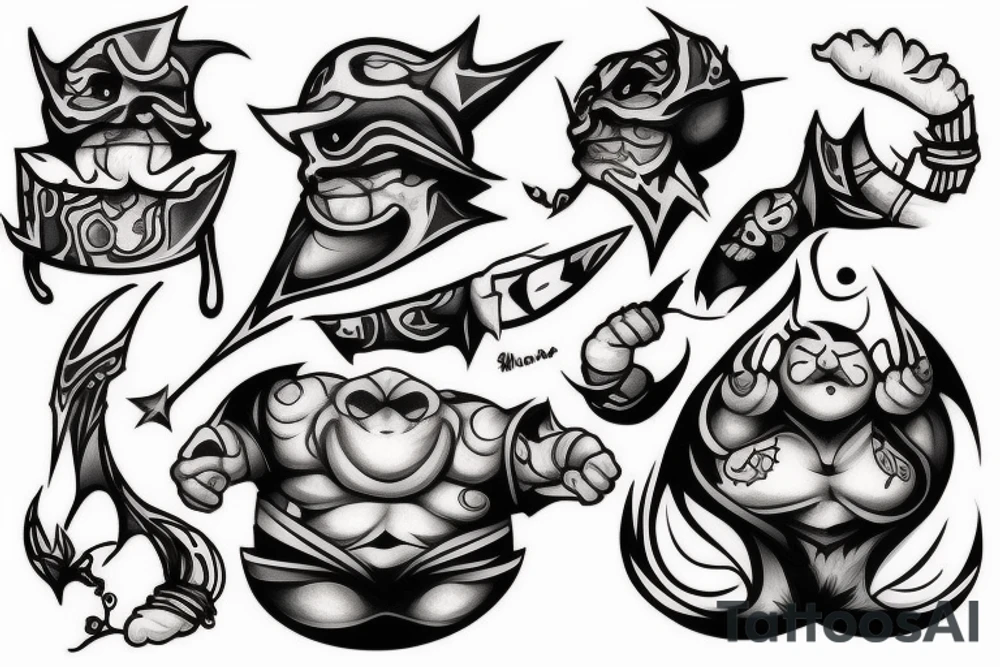 pudge from dota tattoo idea