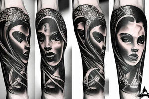 big black panis tattoo idea