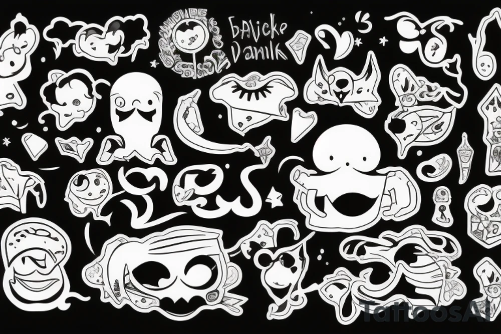 Девушка в маске tattoo idea