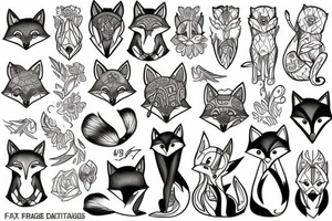 Fox in portal tattoo idea