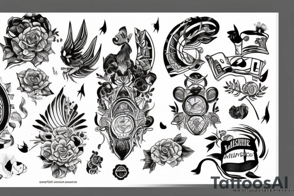 Викинги, Один, Ворон, мифология tattoo idea
