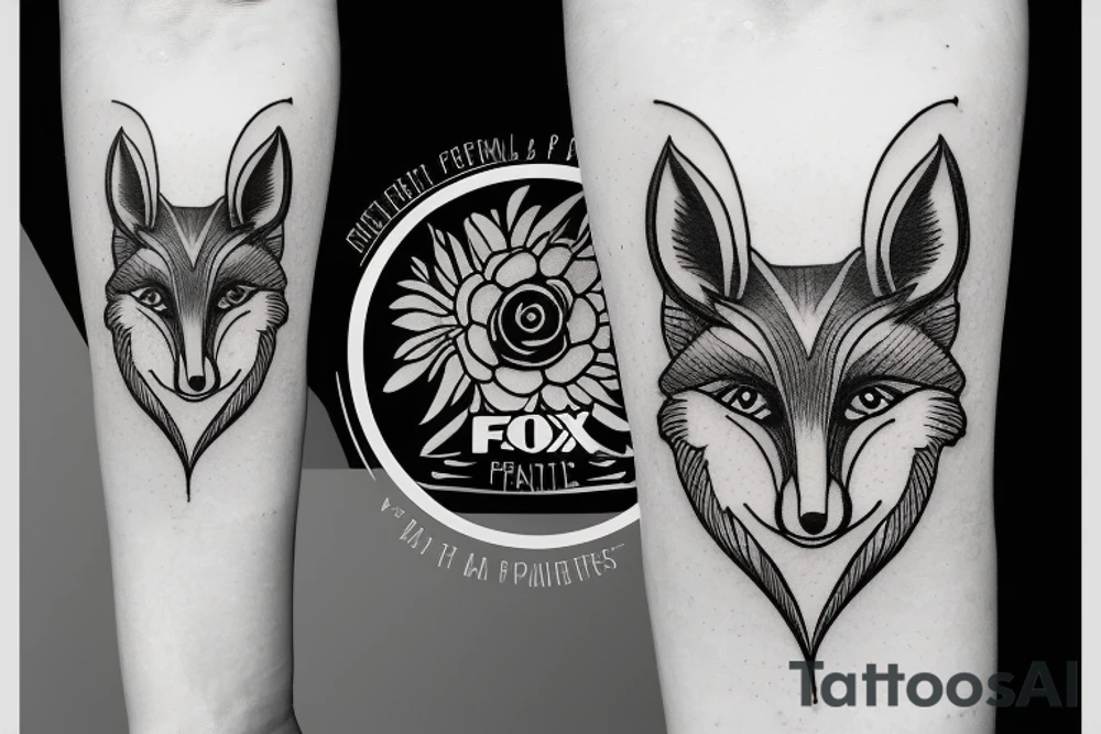 Fox in portal tattoo idea