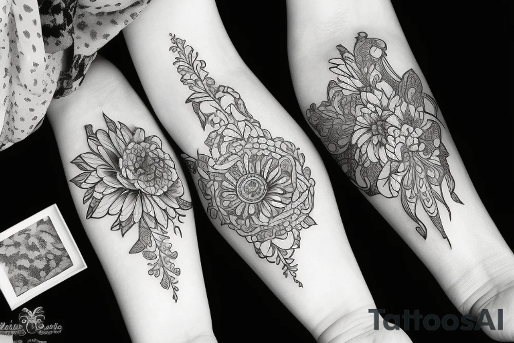 Flowers tattoo idea