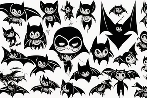 The bat tattoo idea