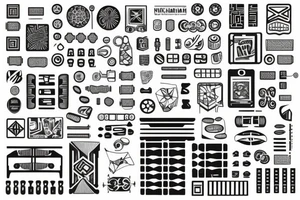 microchip tattoo idea