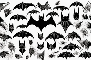 The bat tattoo idea