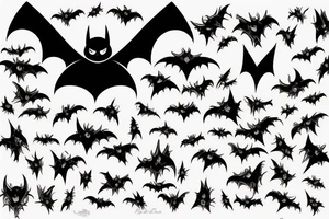 The bat tattoo idea