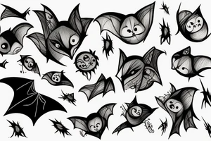 The bat tattoo idea