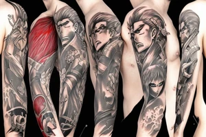 Anime berserk sleeve tattoo idea