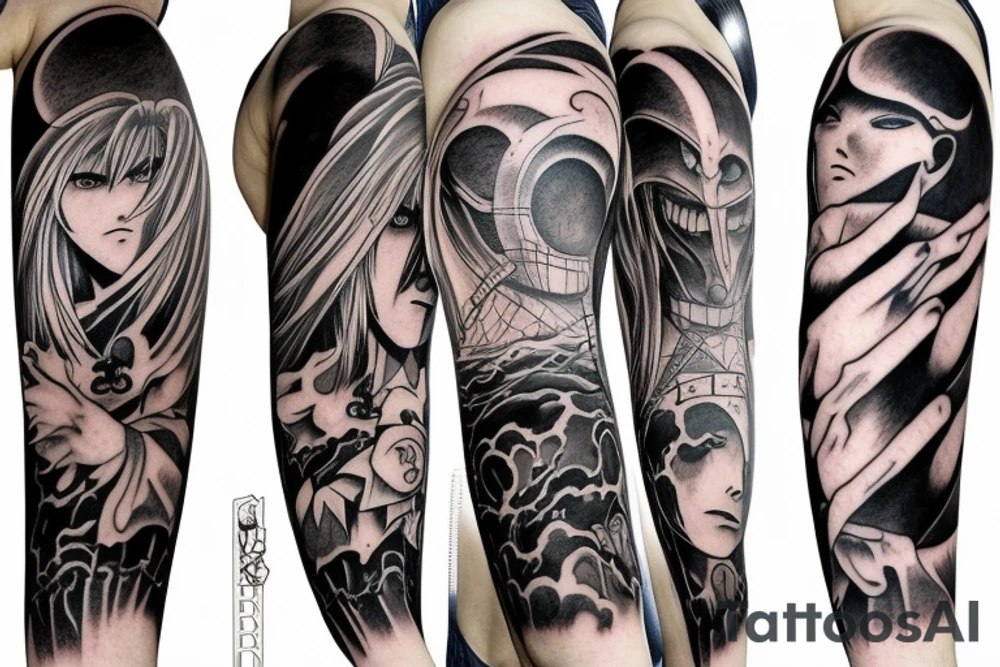 Anime berserk eclipse sleeve tattoo idea