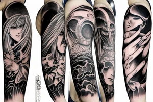 Anime berserk eclipse sleeve tattoo idea