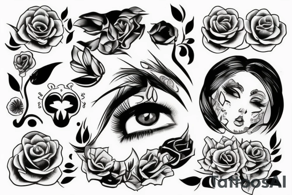 Бабочки в огне tattoo idea