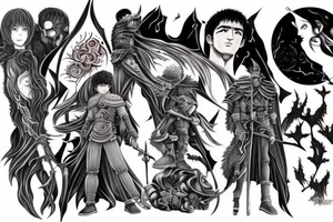 Berserk eclipse sleeve tattoo idea