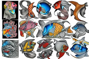 Fish in water tattoo idea