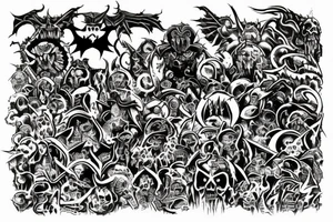 chaos gods from warhammer 40000 tattoo idea