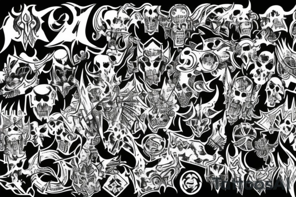 chaos gods from warhammer 40000 tattoo idea