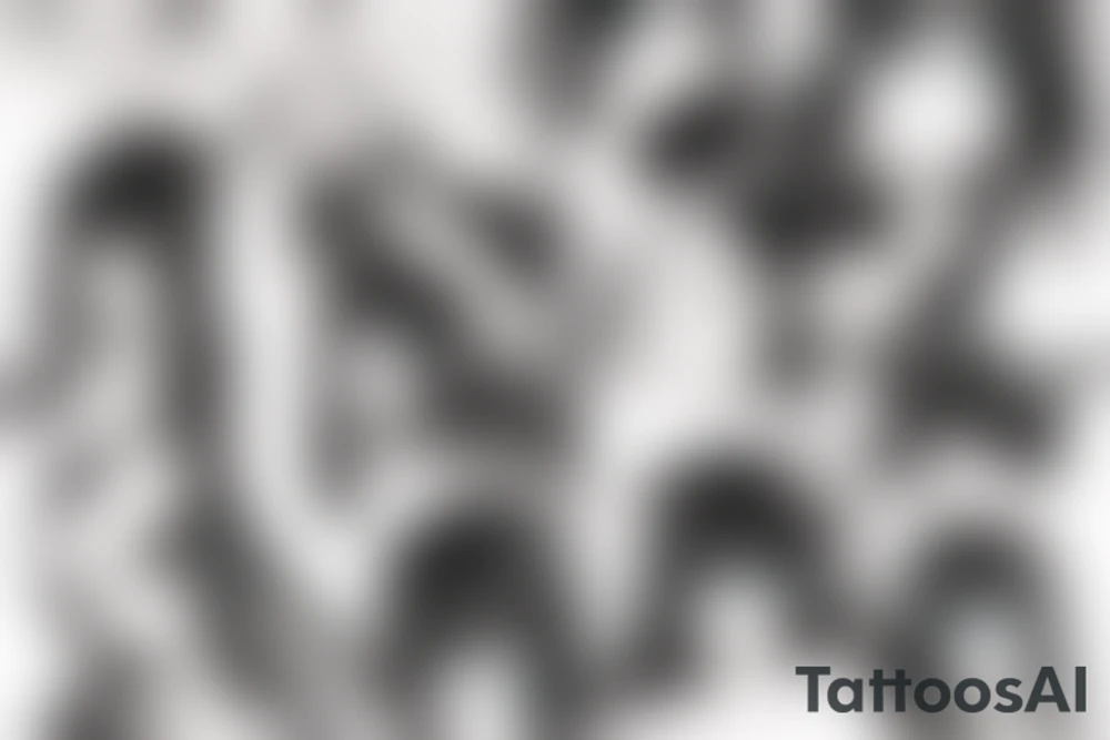 Sexy anime girl ahegao tattoo idea