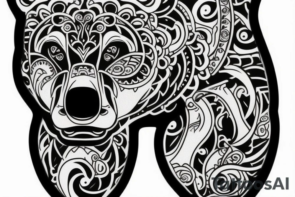 bear tattoo idea