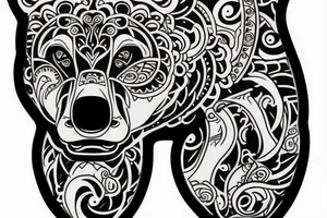 bear tattoo idea