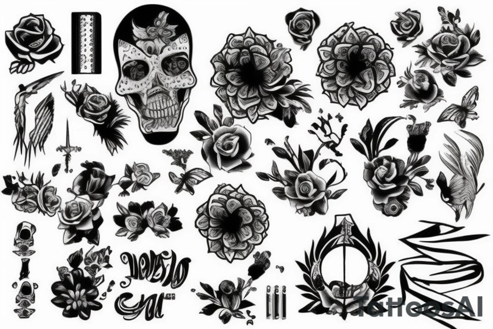 черепа tattoo idea