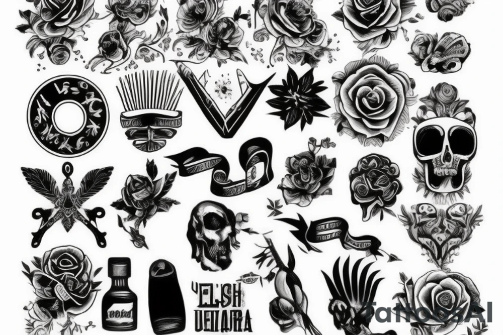 черепа tattoo idea