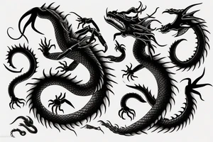 Dragon and scorpion tattoo idea