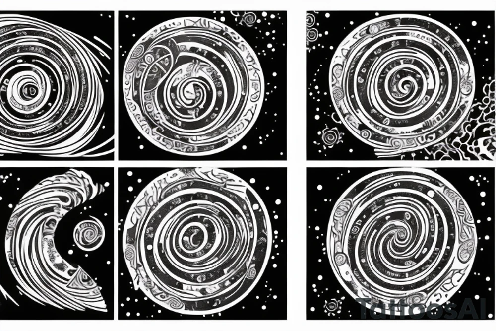 spiral galaxy tattoo idea