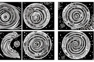 spiral galaxy tattoo idea