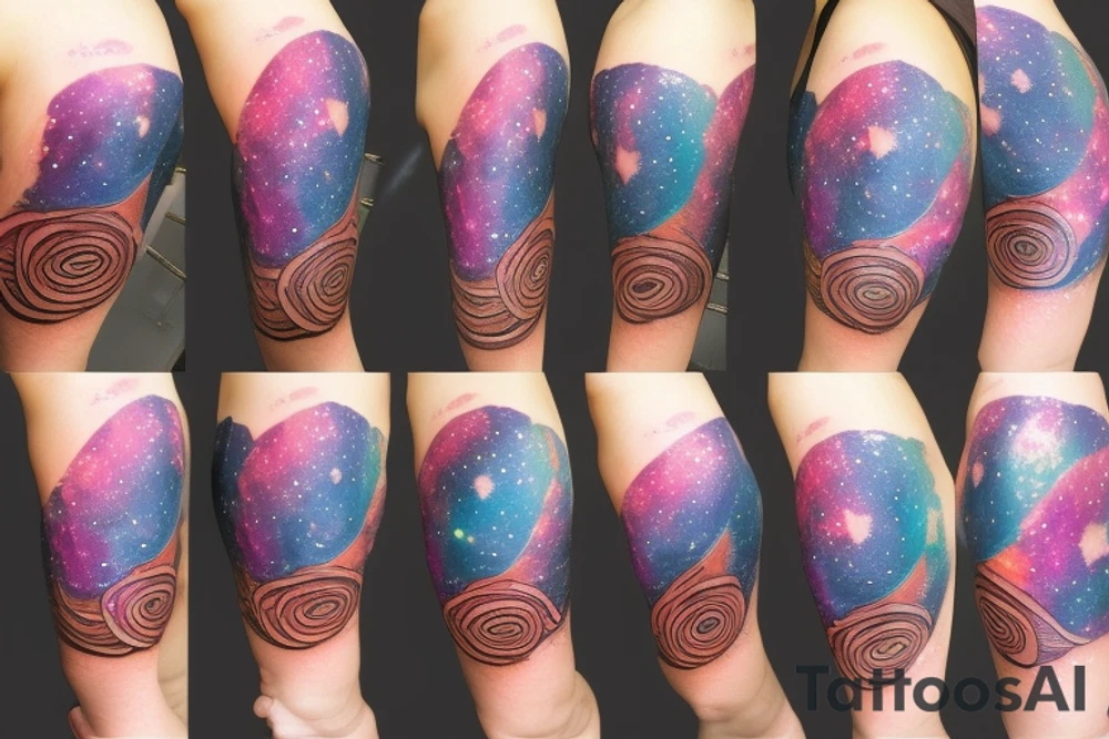 spiral galaxy tattoo idea