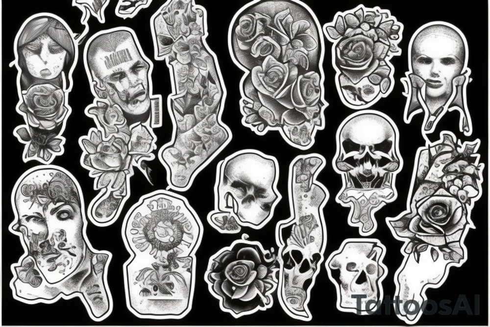 Ангел разбирает автомат tattoo idea