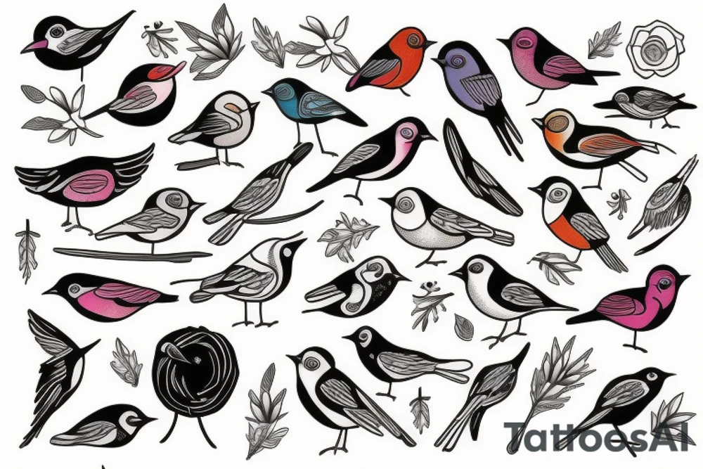 Birds tattoo idea
