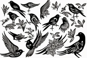 Birds tattoo idea
