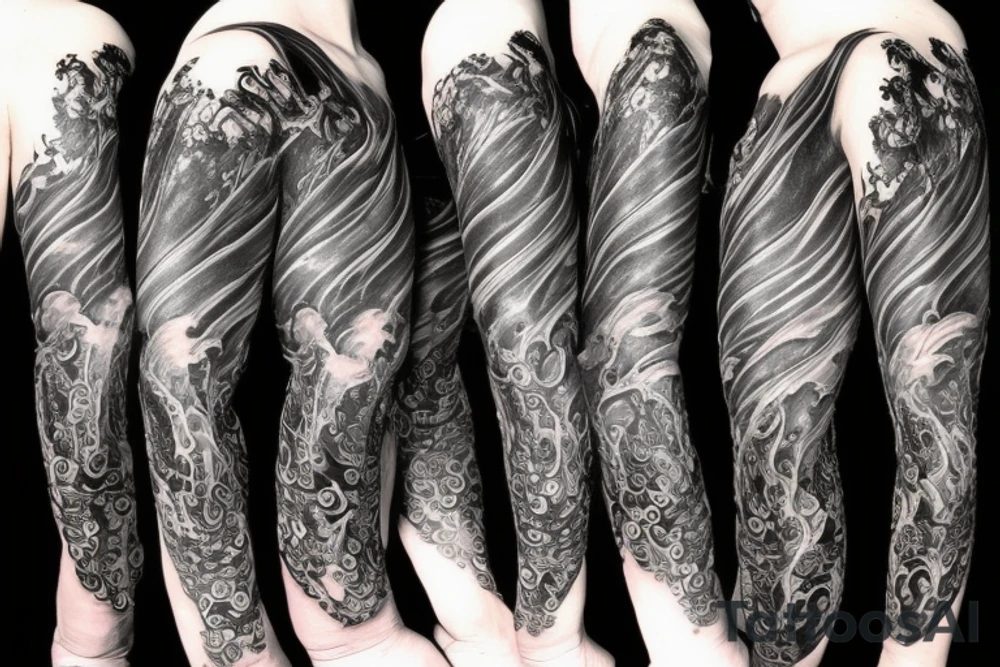 goddess burning sinners with flames tattoo idea