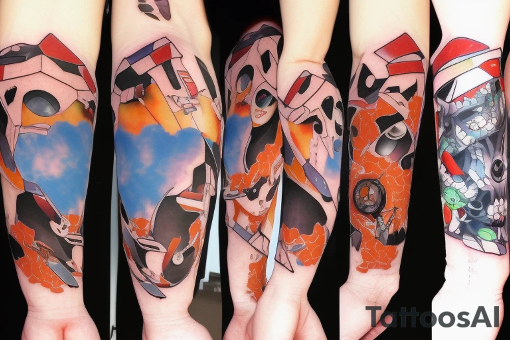 rei aynami, evangelion anime tattoo idea