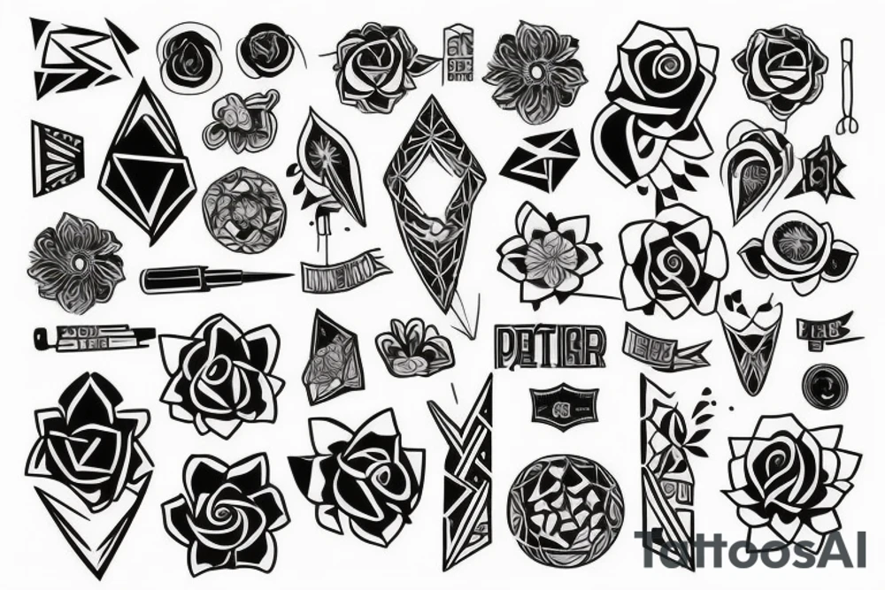 Кровь и череп tattoo idea