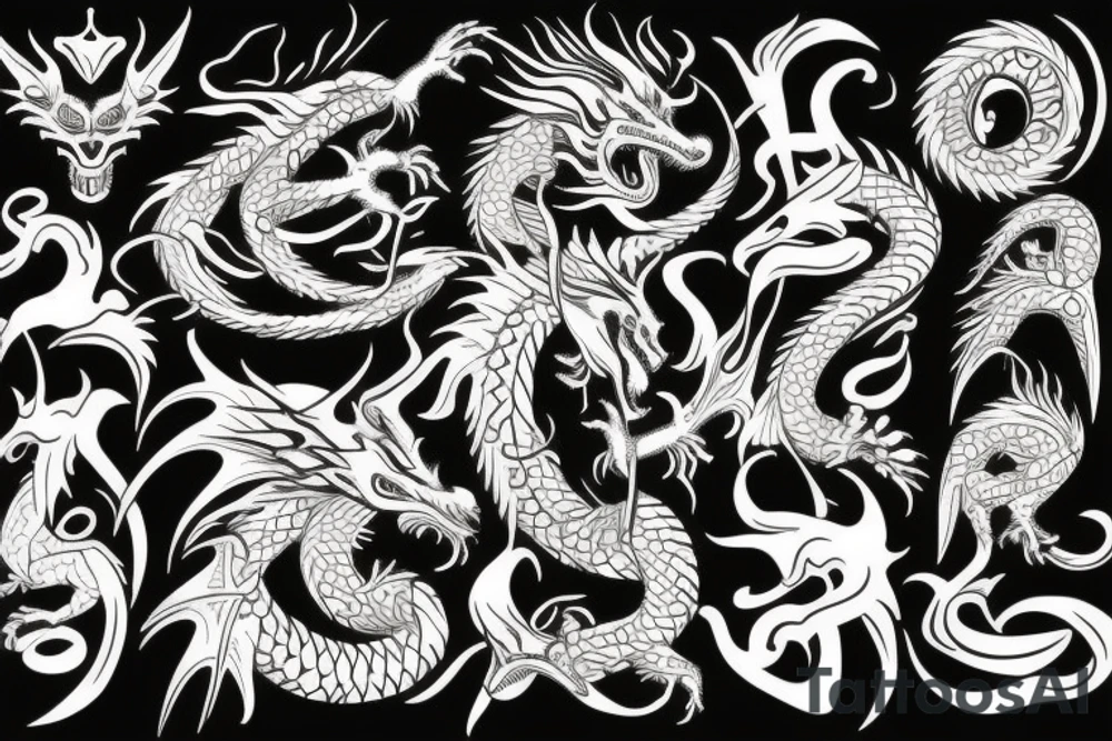dragon tattoo idea