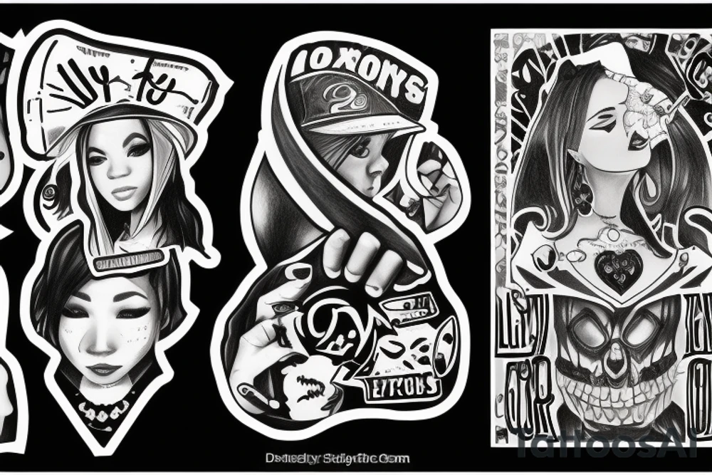 "4 Your Eyez Only" text tattoo idea