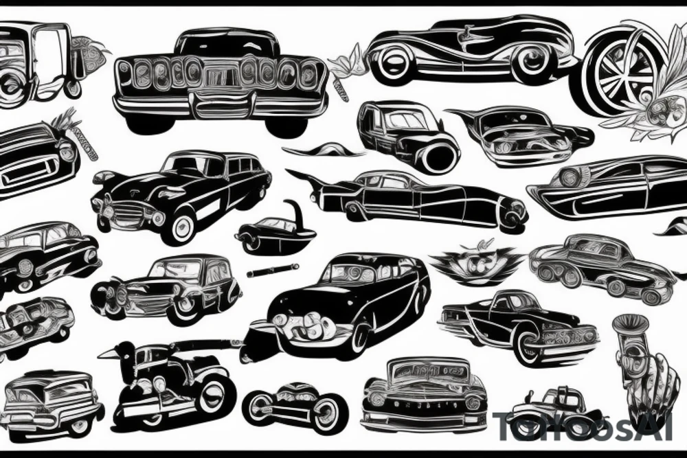 Japanese Cars tattoo idea