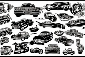 Japanese Cars tattoo idea