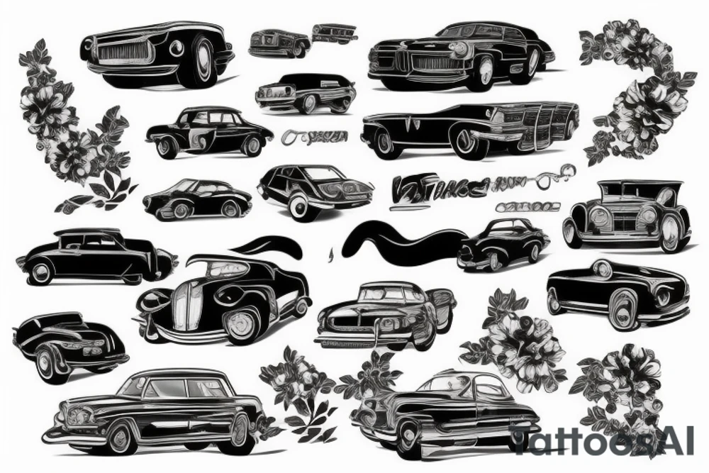 Japanese Cars tattoo idea