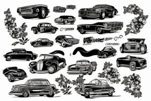 Japanese Cars tattoo idea