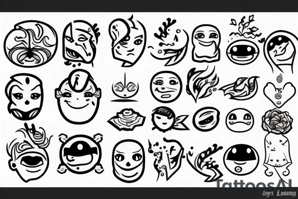 Icy cold emoji tattoo idea