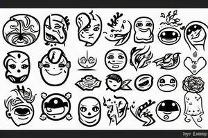 Icy cold emoji tattoo idea