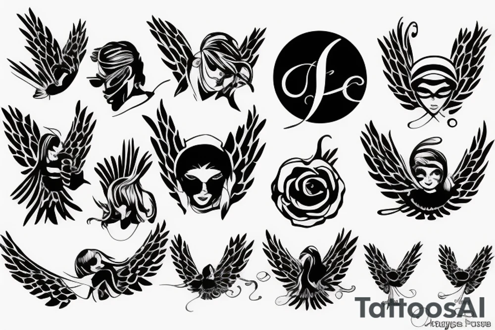 angel tattoo idea