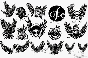 angel tattoo idea