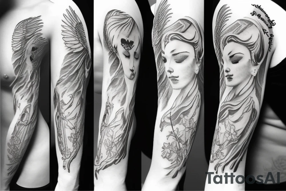 angel tattoo idea