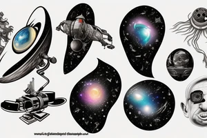 Something about galaxy and blackhole tattoo idea